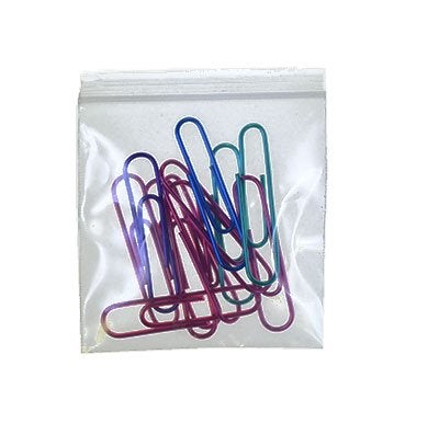uGems 3"" X 3"" 6 mil Heavy-Duty Puncture Resistant Clear Reclosable Resealable Zipper Bags, 100 - Image 1